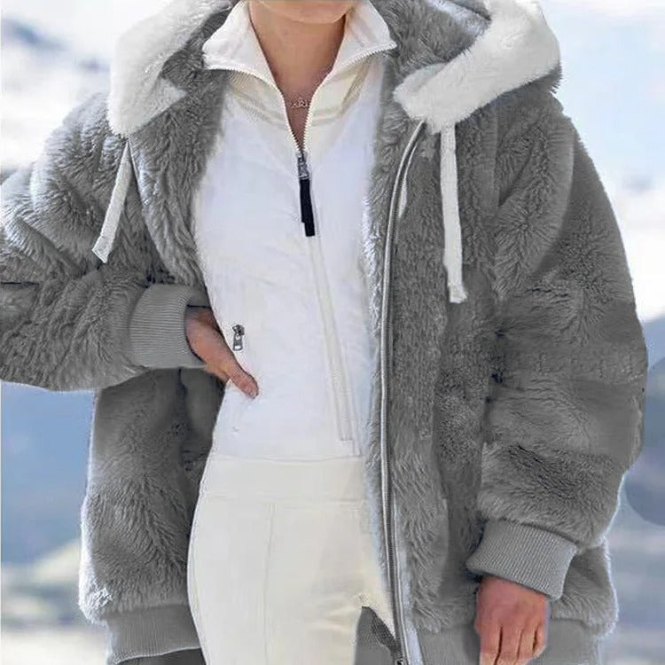 Dame Hættejakke Afslappet Stil