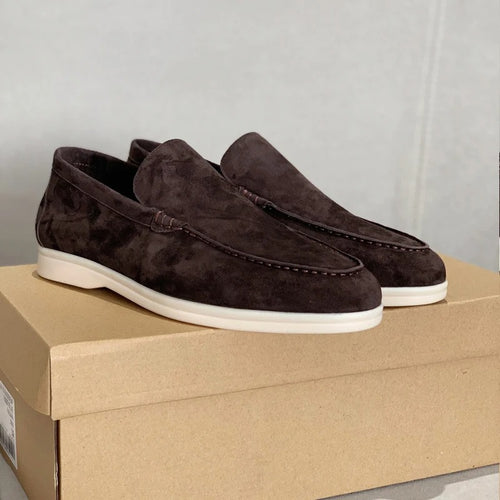 Loafers i ruskind til mænd