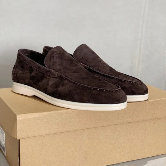 Loafers i ruskind til mænd