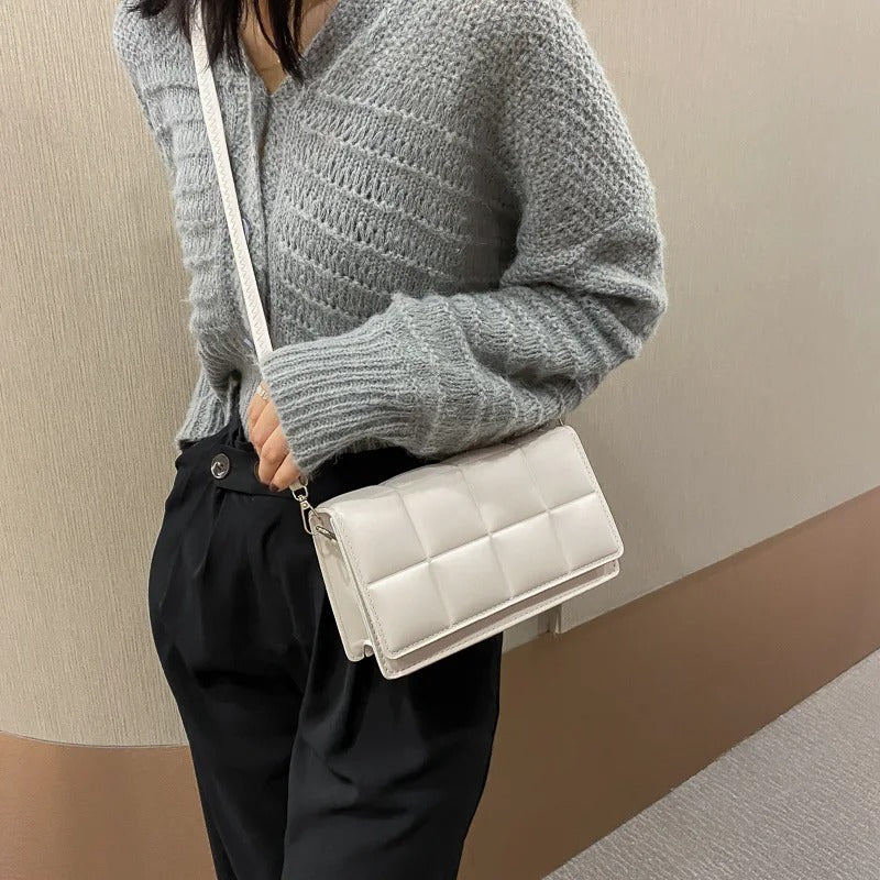 Lille crossbody-taske i læder til kvinder