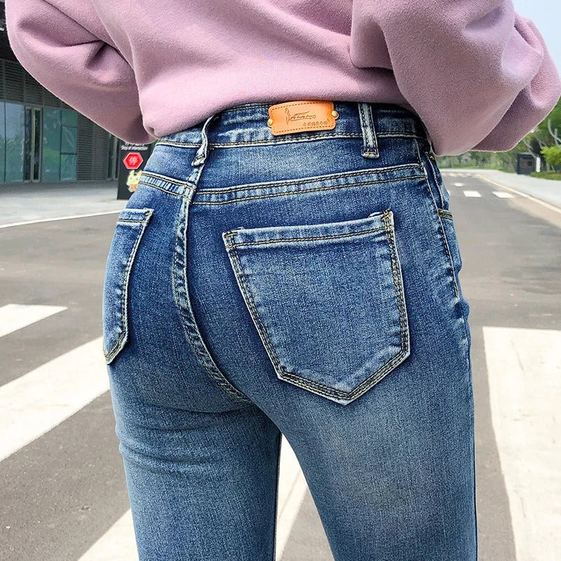 Klassiske stretch-jeans til kvinder