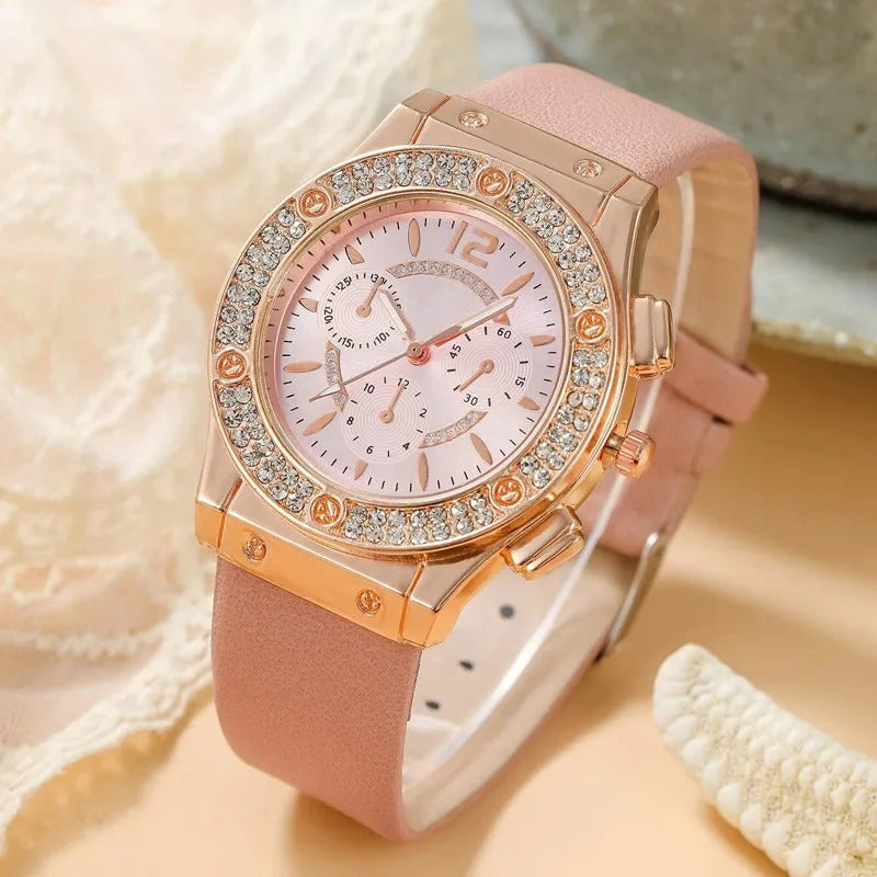 Luksus rhinestone ur (2 stk sæt)
