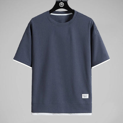 Premium vaffel-T-shirt til mænd