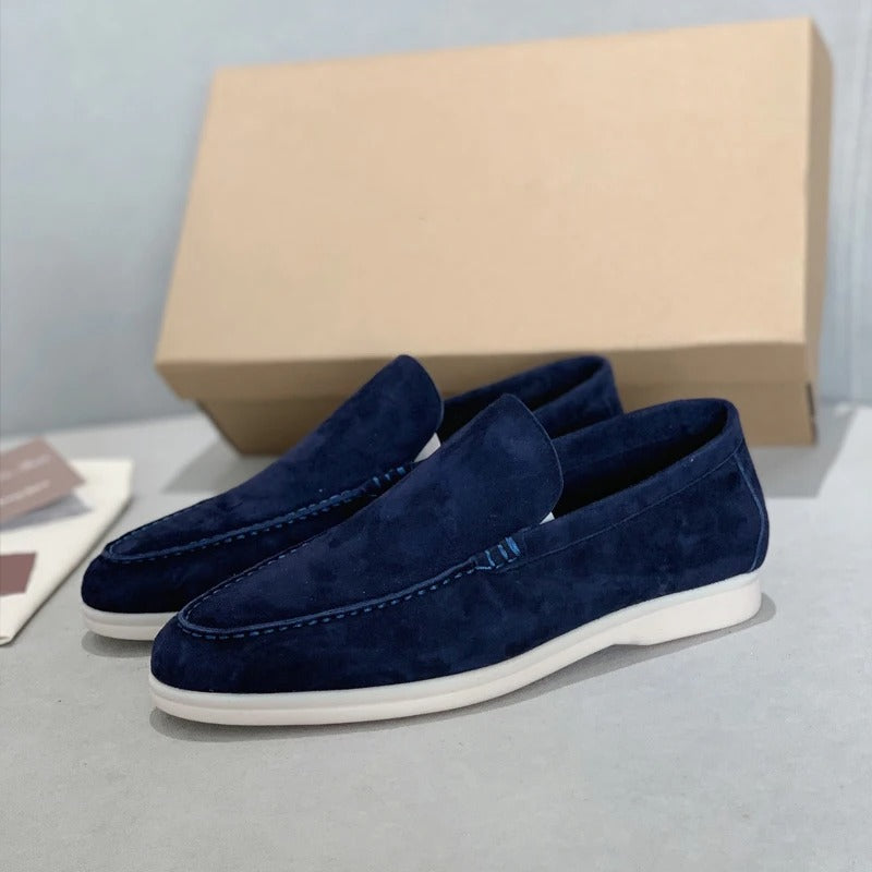 Loafers i ruskind til mænd