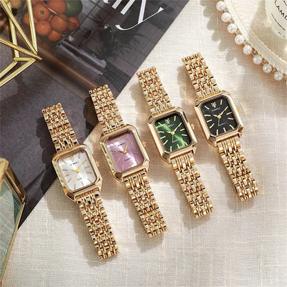 Kvinders Light Luxury Square Watch