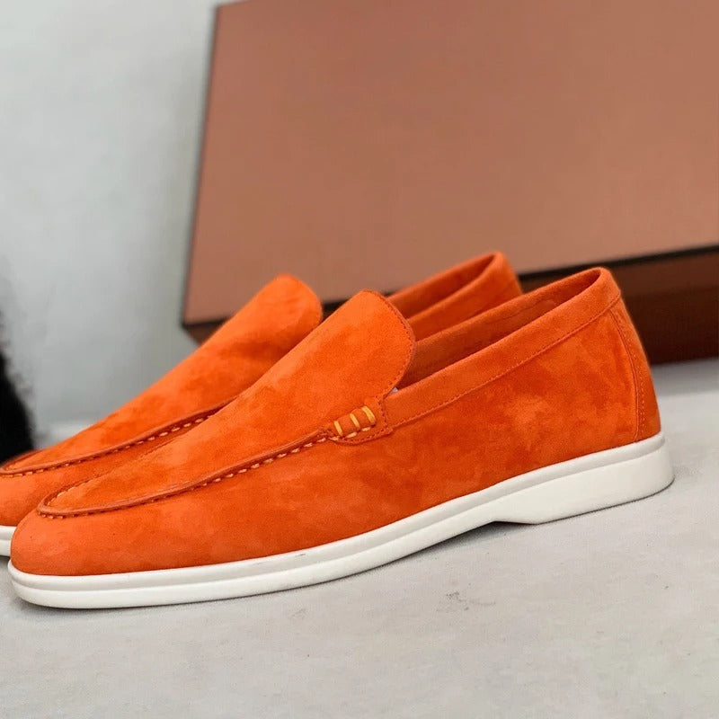 Loafers i ruskind til mænd