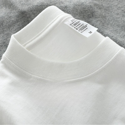 Overdimensioneret kraftig herre-T-shirt