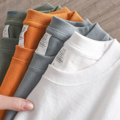 Overdimensioneret kraftig herre-T-shirt