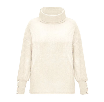 Vintage rullekravesweater til kvinder