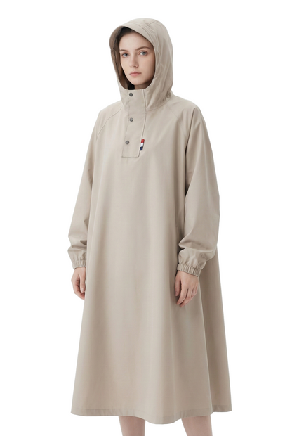 Unisex Regnfrakke Lang Oxford Vandtæt Poncho