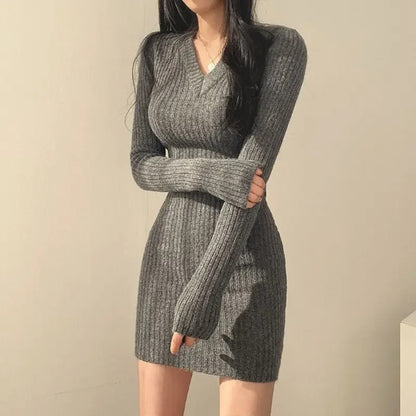 Slim bodycon i strik til kvinder