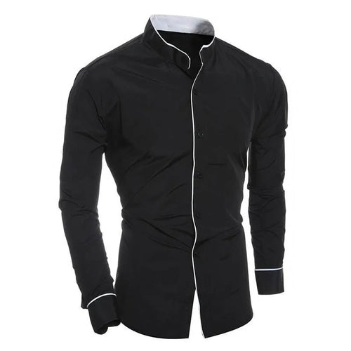 Slim Fit langærmet bluse til mænd