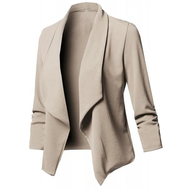 Oversized åben blazer til kvinder