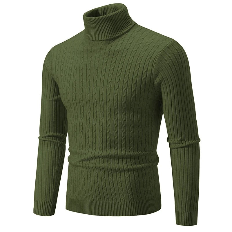 Herre sweater med høj hals