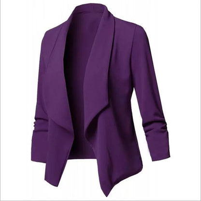 Oversized åben blazer til kvinder