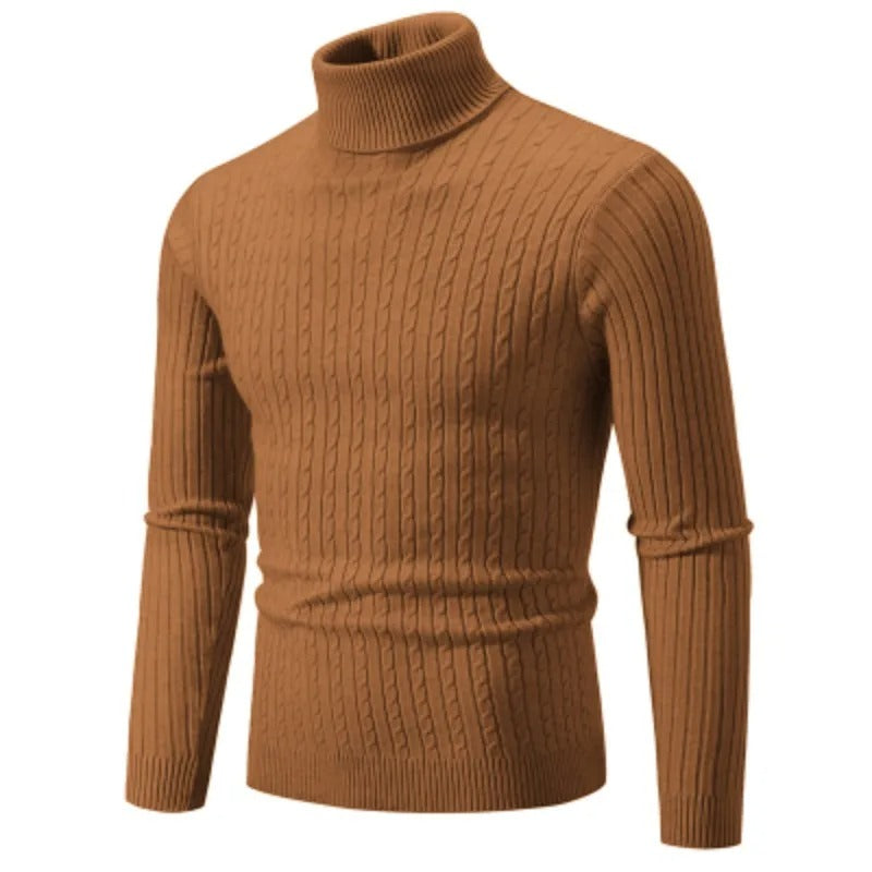 Herre sweater med høj hals