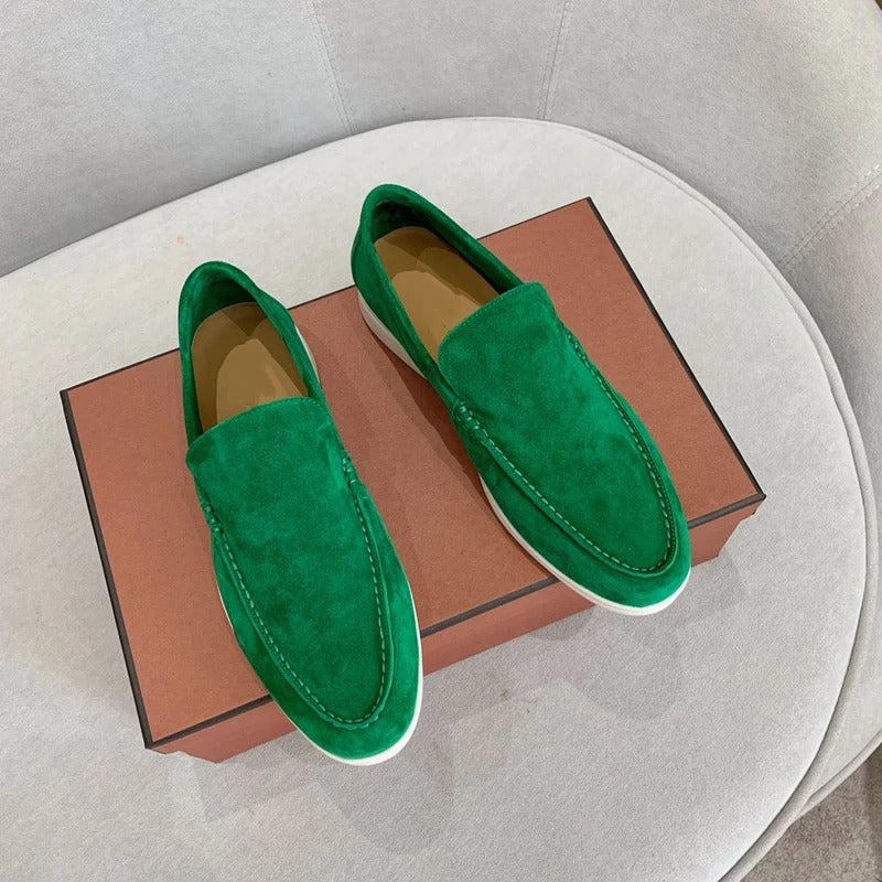 Loafers i ruskind til mænd