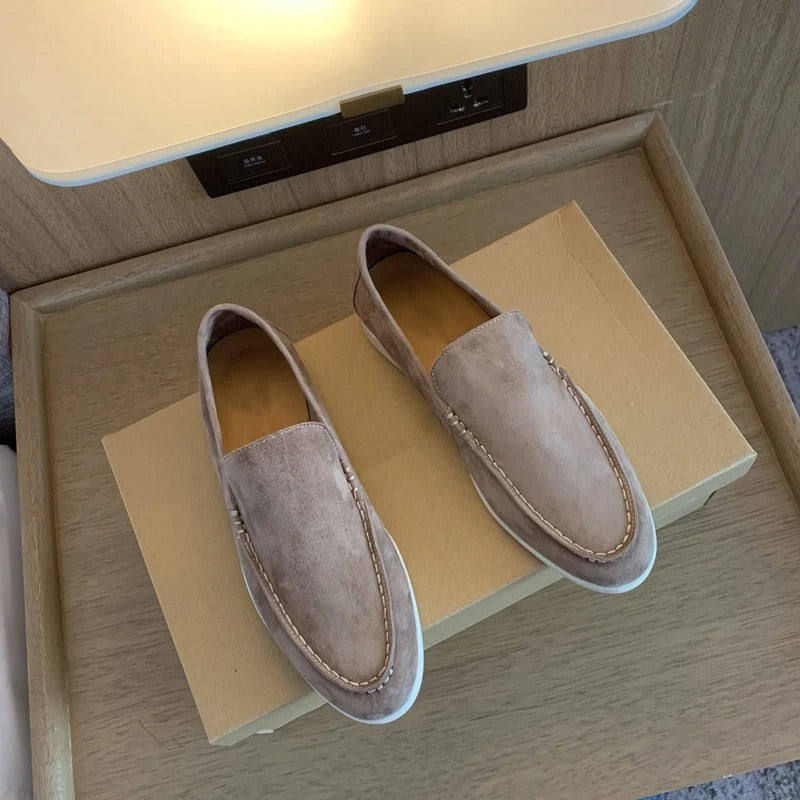 Loafers i ruskind til mænd