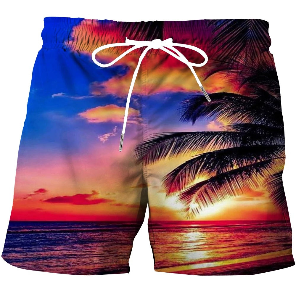 Shorts med 3D-mønster til mænd