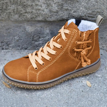 Kvinders Vinterstøvler Komfortabelt Design Højkvalitetsimitation Læder
