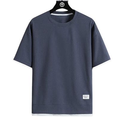 Premium vaffel-T-shirt til mænd