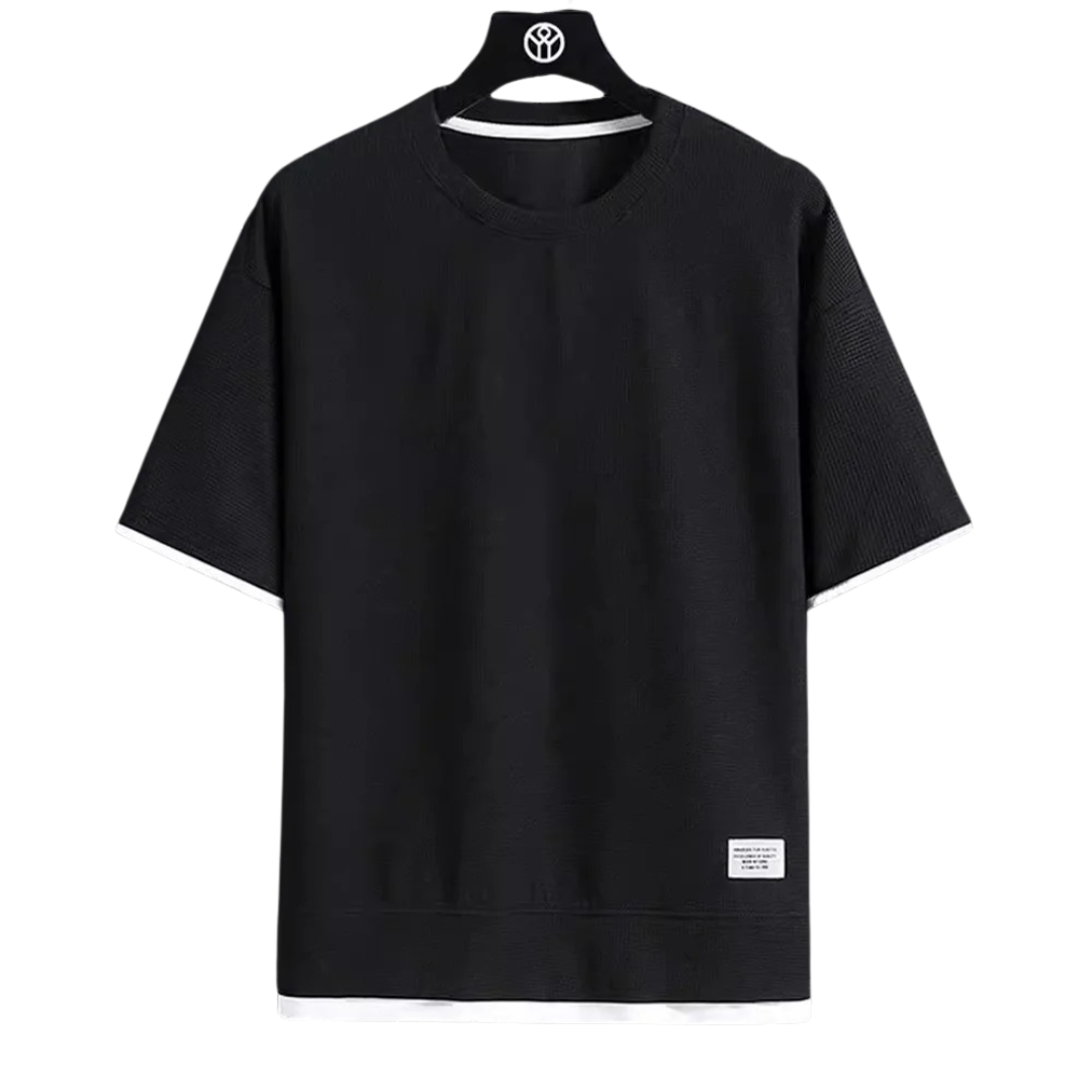 Premium vaffel-T-shirt til mænd